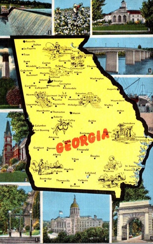 Georgia Map With Multi Views