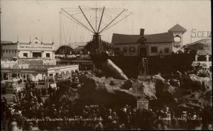 Blackpool UK Pleasure Beach Noah's Ark c1920 Real Photo Postcard