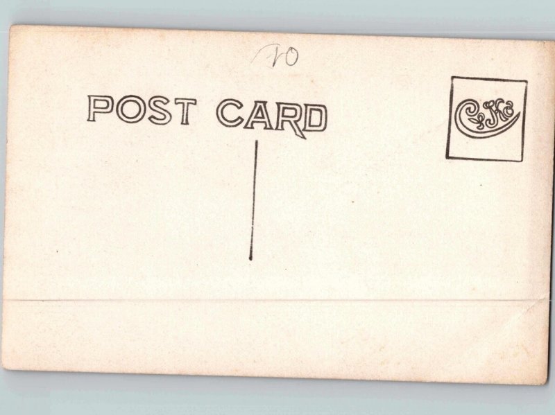 c1920 Aerial View Of World War 1 WW1 Ship Navy Sailors RPPC Real Photo Postcard