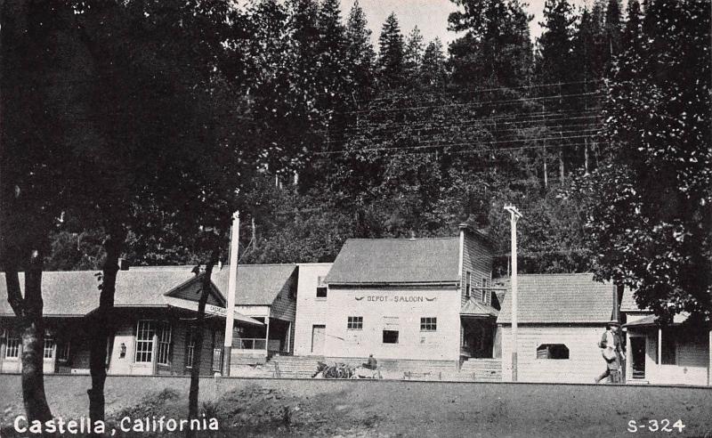 Castella, California, Early Postcard, Unused