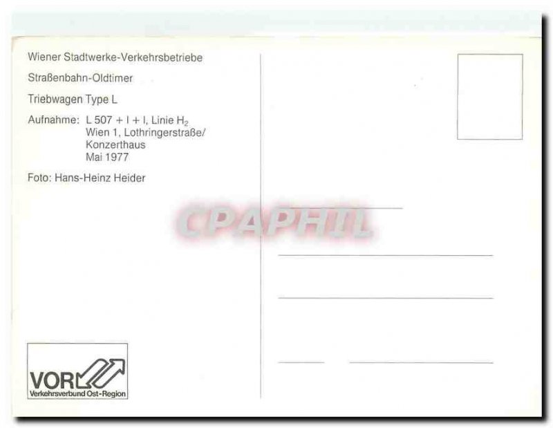 Modern Postcard Wiener Stadtwerke-Verkehrsbetriebe