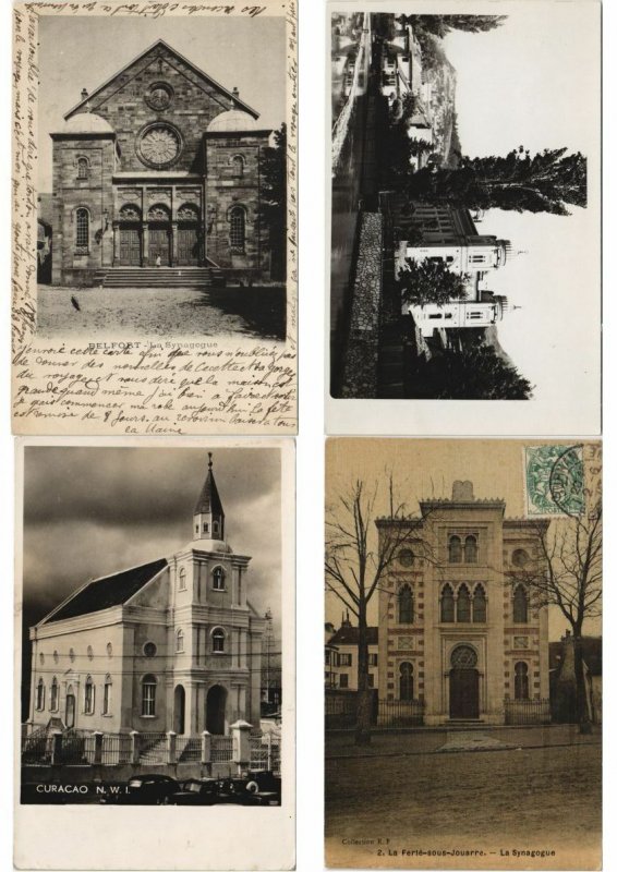 JUDAICA JEWISH 350 Vintage Postcards Incl. SYNAGOGUES (L3736)