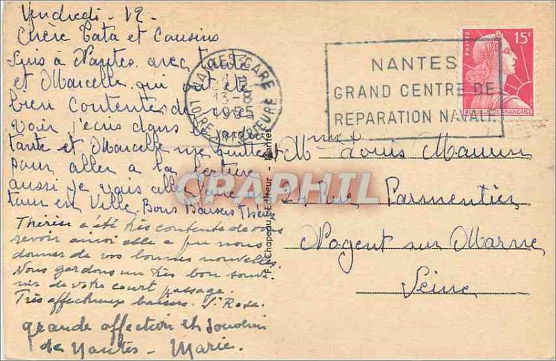Postcard Old Nantes Cathedral Tomb of Francis II, Duke of Brittany (South Coa...