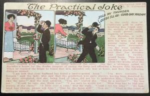 Postcard Unused  “The Ptactical Joke” Copyrighted 1916 E W Fairbanks LB