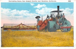 Harvest scene Stockton, CA, USA Farming Unused 