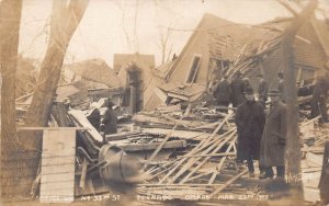 J73/ Omaha Nebraska RPPC Postcard c1910 Tornado Disaster Homes  286