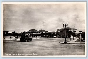 Beira Sofala Mozambique Postcard Law Courts Avenida Andrada c1940's RPPC Photo