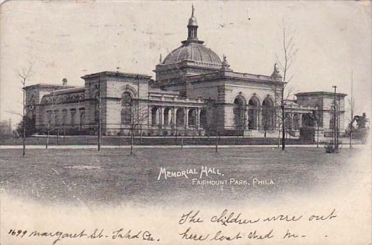 Pennsylvania Philadelphia Memorial Hall Fairmount Park 1960