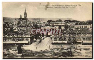 Nancy Old Postcard Panoramic View from the & # City 39hotel