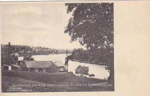 Maine Richmond Looking Up The Kennebuck River Albetype