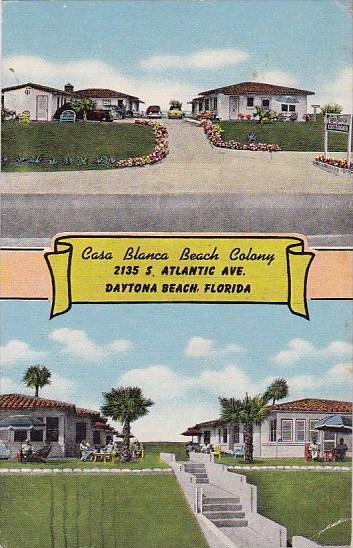 Florida Daytona Beach Casa Blanca Beach Colony 1951