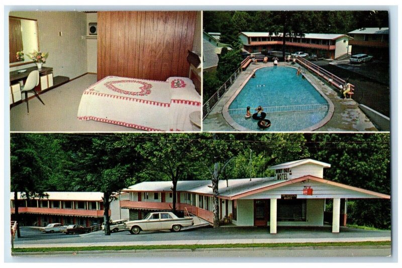 c1950's Dewey Ogle Motel Gatlinburg Tennessee TN Multiview Vintage Postcard