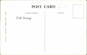 Sunbury Surrey Clock Tower at Intersection 1930-50s Vintage Postcard