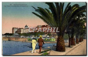 Postcard Old Saint Raphael Boulevard Felix Martin