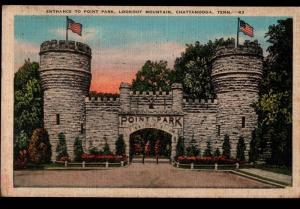 Ft Oglethorpe GA Point Park Battle Above the Clouds Confederate Postcard B01