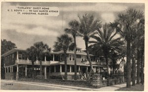 St. Augustine Florida, Fairlawn Guest Home US Route 1 San Marco Vintage Postcard