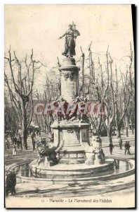 Old Postcard Marseiller The motives of monument