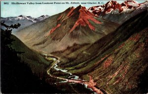 Circa 1905 CPR Vtg Postcard #5052 Illicillewaet Valley Lookout Point Mt. Abbott