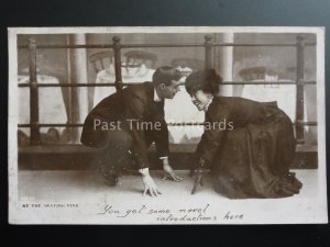 AT THE SKATING RINK c1909 RP You Get Some Novel Introductions here, Old Postcard