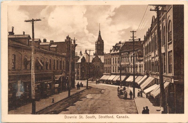 Downie St. South Stratford Ontario ON Ont c1914 Antique Postcard E19