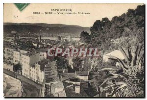 Postcard Old French Riviera Nice view taken du Chateau