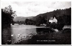 Scotland Main Street Callander Vintage Postcard C004