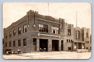 J90/ Austin Minnesota RPPC Postcard c1910 Fire Department Building  375