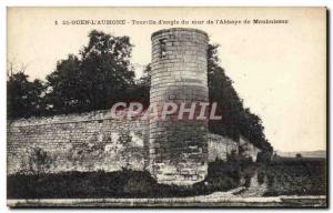 Postcard Old St Ouen L & # 39Aumone Turret D & # 39Angle From Wall of & # 39a...