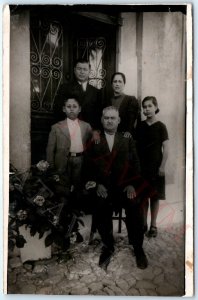 c1910s Foreign Family Portrait RPPC Man Woman Real Photo Romanian Slovak A159