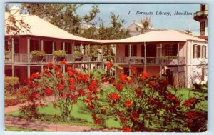 BERMUDA Library HAMILTON Postcard