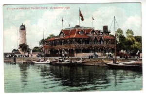 Royal Yacht Club House, Hamilton, Ontario, Lighthouse,  Used 1907