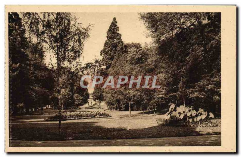 Old Postcard Aix Les Bains Park