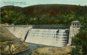 Postcard C-1910 Virginia Lynchburg Dam Peddler River Water Kirby VA24-876