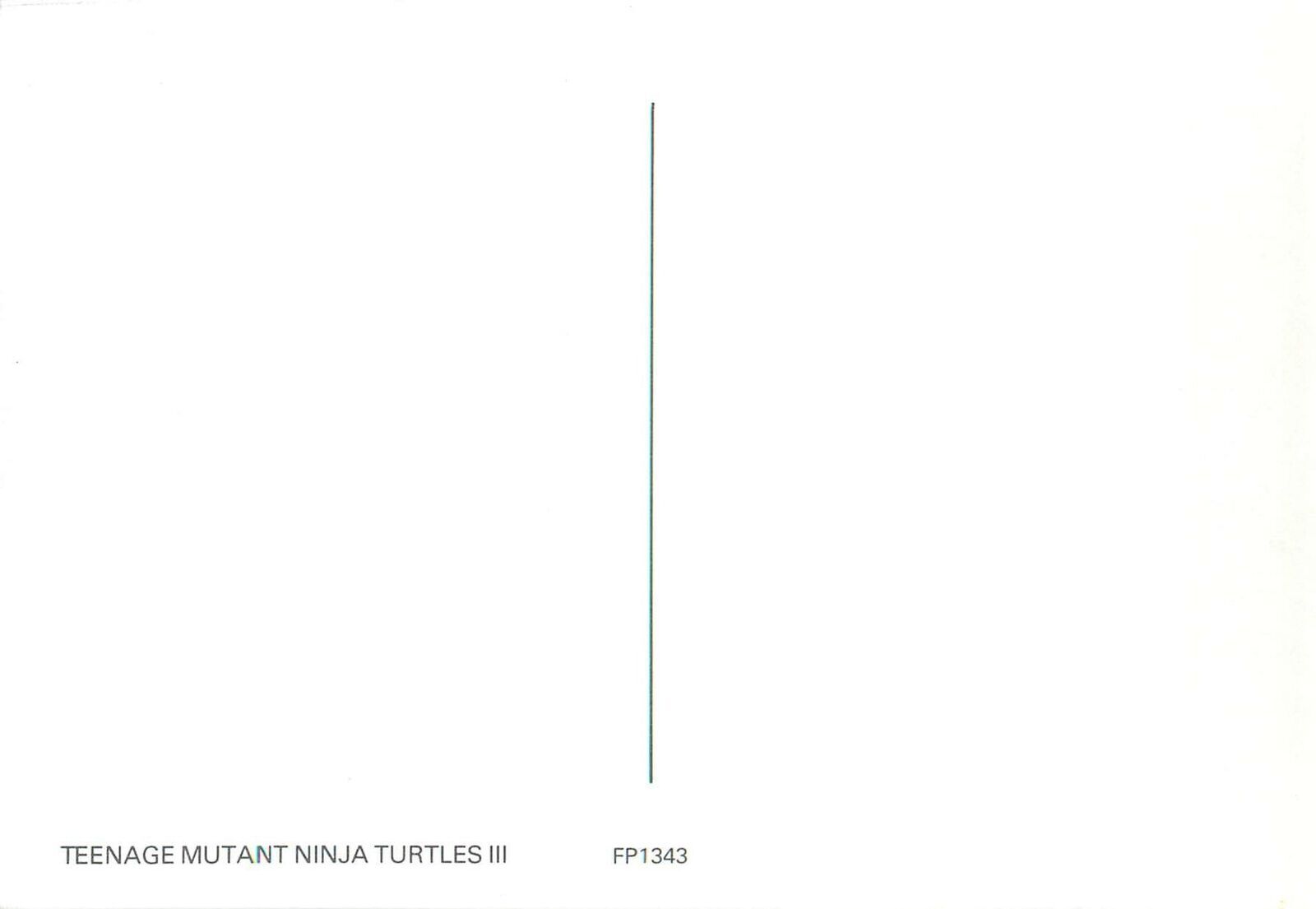 Movie poster advertising postcard Teenage Mutant Ninja Turtles | Topics ...