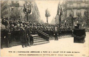 CPA PARIS 16e Fete de l'Independance Americaine 1918 (1249614) 