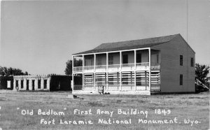 1930s Laramie Monument Wyoming Old Bedlam Army RPPC Photo Postcard 21-6578