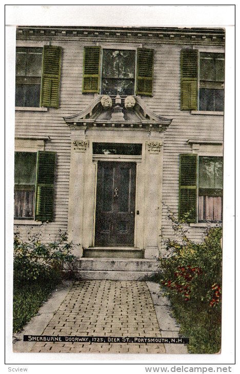 PORTSMOUTH, New Hampshire, 1900-1910's; Sherburne Doorway