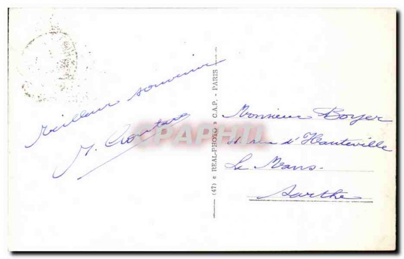 Old Postcard Piriac Teeth Lady