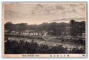 Kobe Japan Postcard View of Maiko Park Near Kobe c1930's Vintage Posted