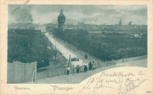 Netherlands Panorama Vlissingen Vintage Postcard 08.25