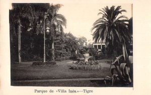 Tigre Argentina? Villa Ines Parque Palm Trees Real Photo Postcard AA46647