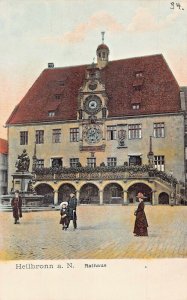 HEILBRONN a H GERMANY~RATHAUS~1912 TINTED PHOTO POSTCARD