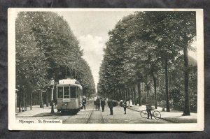 dc130 - NETHERLANDS Nijmegen 1910s St Annastraat. Tram Trolley