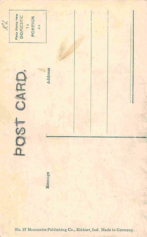 Old Beardsley Mill Elkhart Indiana 1910c postcard