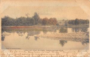 Appleton Wisconsin Fox River Waterfront Antique Postcard K84398