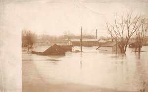 J70/ Warren Ohio RPPC Postcard c1913 Flood Disaster Homes 243