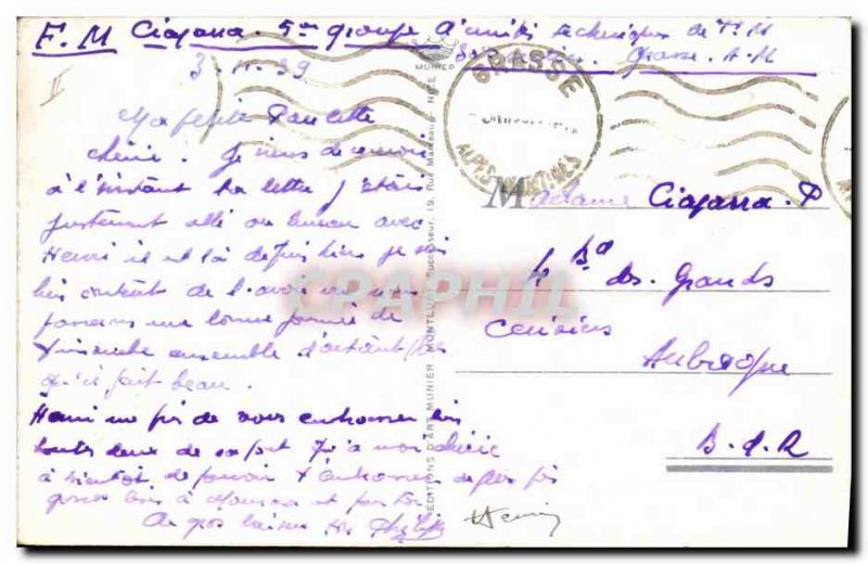 Old Postcard Collection Mimosa Cote d & # 39Azur