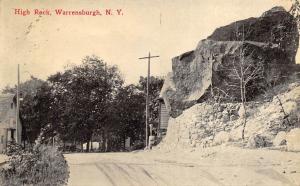 Warrensburgh New York 1912 Postcard High Rock