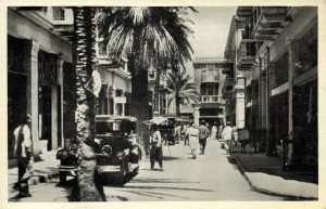 israel palestine, HAIFA, Merkas Mischari, Car (1930s) Postcard