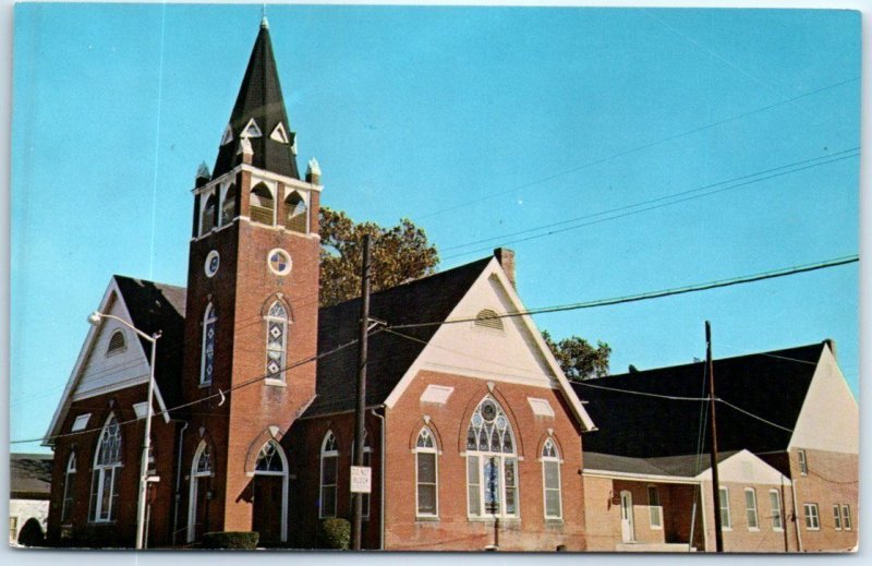 Postcard - Mount Olivet Methodist Church - Seaford, Delaware